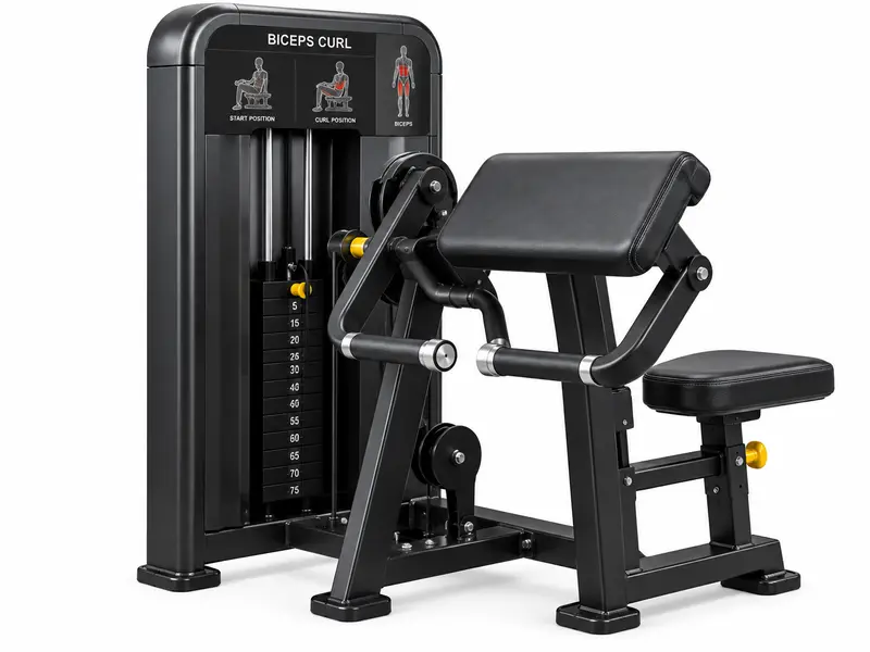 Biceps curl machine at Xavion Fitness Studio, Thindal, Erode