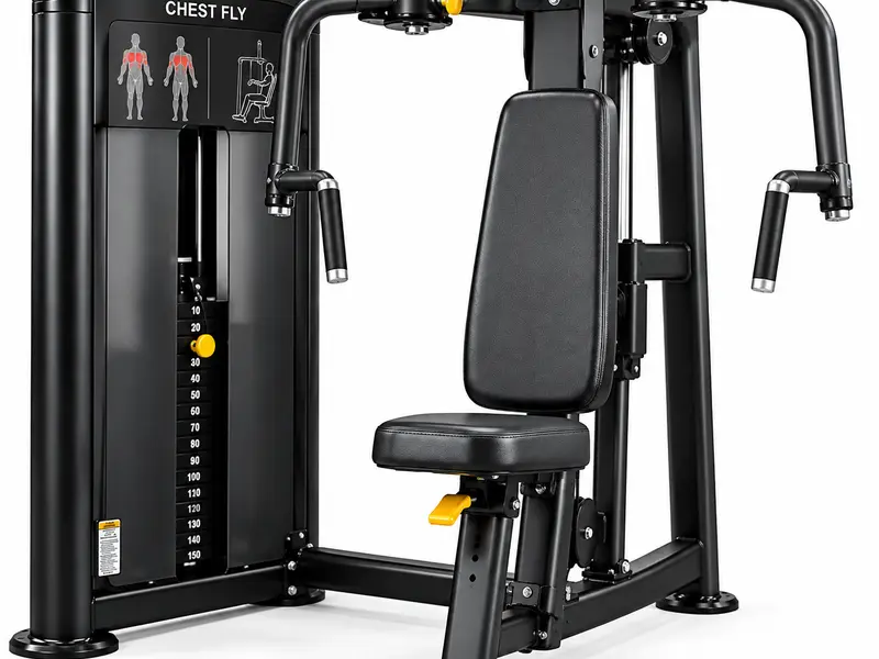 Chest fly machine at Xavion Fitness Studio, Thindal, Erode