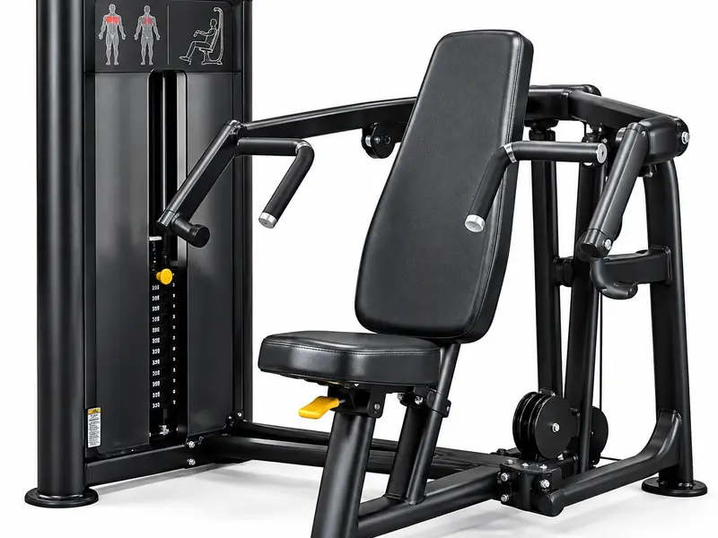 Chest press at Xavion Fitness Studio, Thindal, Erode