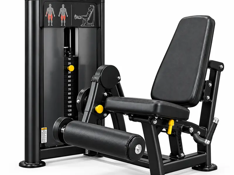 Leg extension at Xavion Fitness Studio, Thindal, Erode