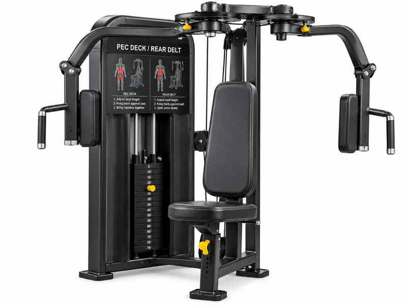Pec deck / rear delt at Xavion Fitness Studio, Thindal, Erode