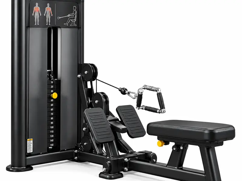 Seated row at Xavion Fitness Studio, Thindal, Erode