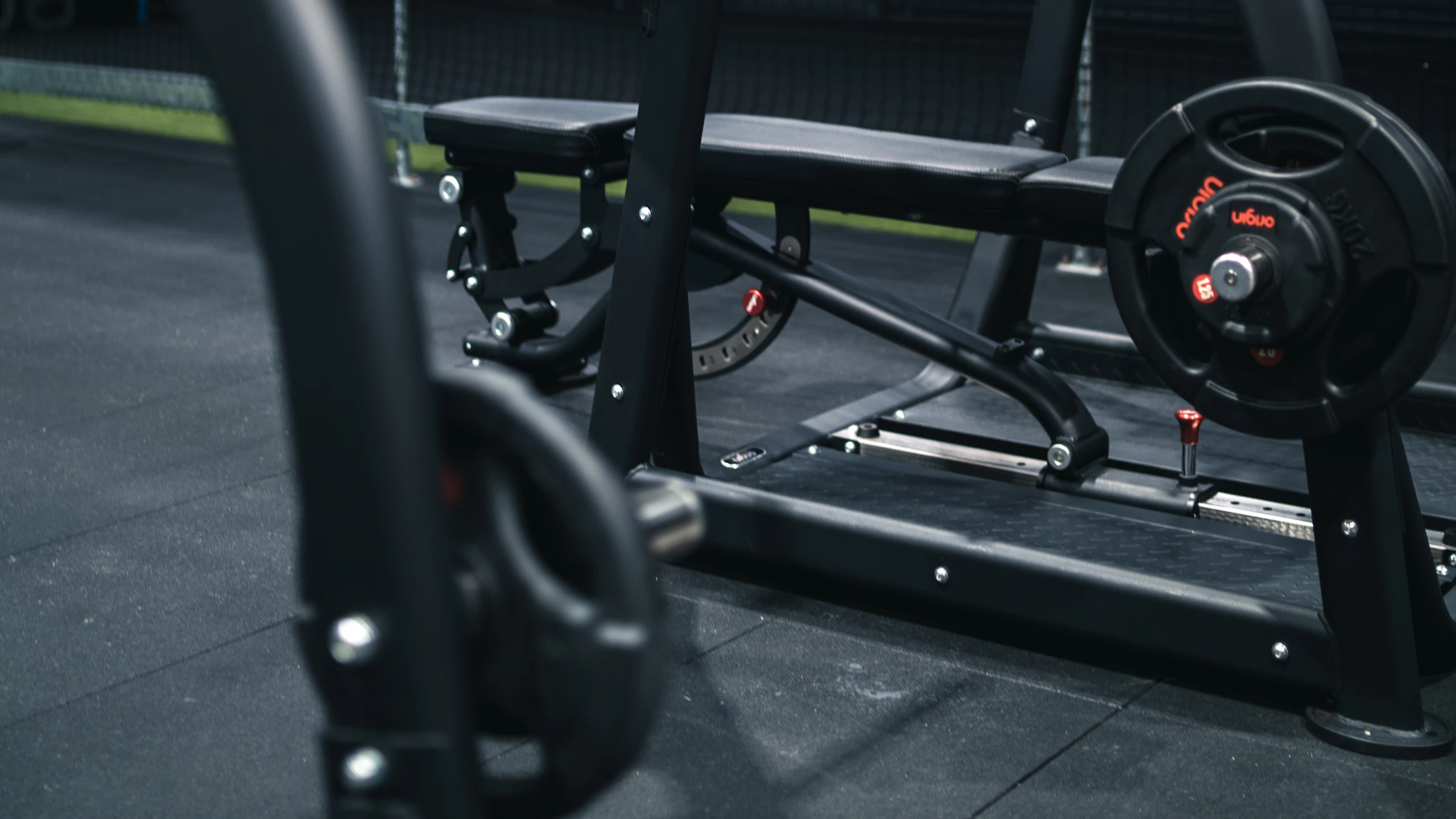 Resistance machines on the training floor at Xavion Fitness Studio, Thindal, Erode